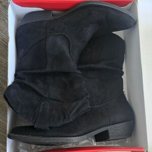 2X1 2 PAIR BOOTS Style & Co. Black Heeled Boots for Women